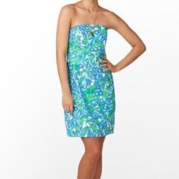 Vintage Lilly Pulitzer Strapless Dress (0) - Picture 3 of 7